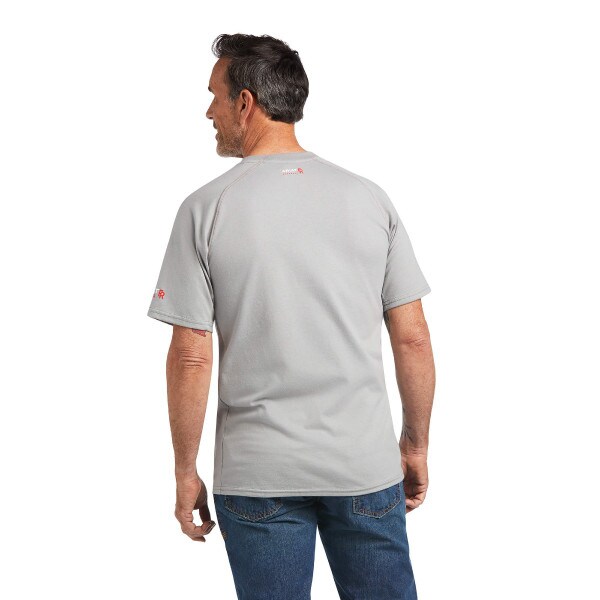 Ariat FR Work Crew T-Shirt in Silver Fox